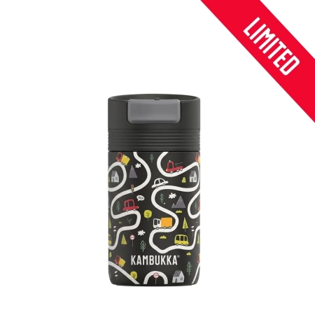 Termoset do školy Kambukka Playway Roads – hrnček 300 ml, termoska na obed 600 ml a nádoba
