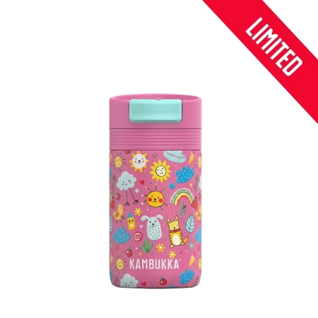 Termoset do školy Kambukka Funky Doodle – hrnček 300 ml, termoska na obed 600 ml a nádoba