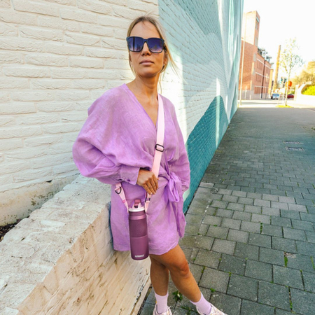 Kambukka popruh na fľašu na vodu Dupla - Pink